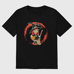 Женская футболка оверсайз Мультяшная маленькая ведьма