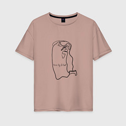 Женская футболка оверсайз Любовь по Климту