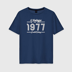 Футболка оверсайз женская Лимитированный выпуск 1977, цвет: тёмно-синий