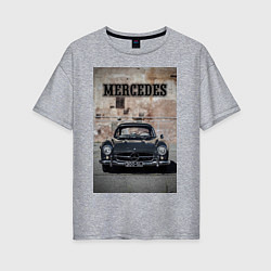 Футболка оверсайз женская Mercedes-Benz 300SL, цвет: меланж