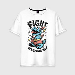 Женская футболка оверсайз Fight Light
