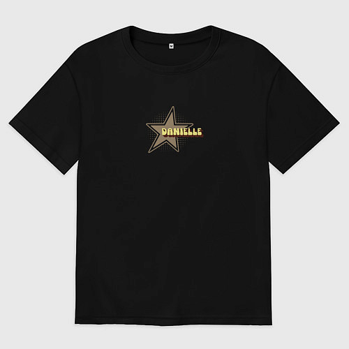 Женская футболка оверсайз New Jeans Danielle / Черный – фото 1