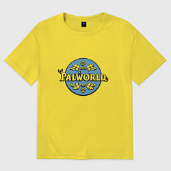 Женская футболка оверсайз Palworld узоры