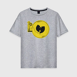 Женская футболка оверсайз Wu-Tang music