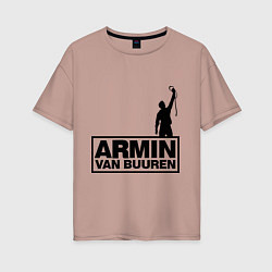 Женская футболка оверсайз Armin van buuren