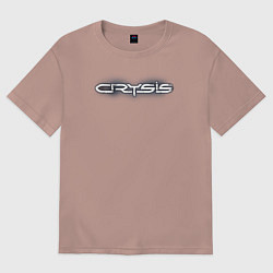 Женская футболка оверсайз Crysis логотип