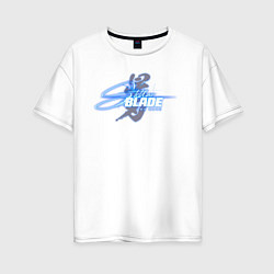 Женская футболка оверсайз Stellar blade logo