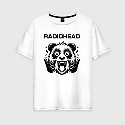 Женская футболка оверсайз Radiohead - rock panda