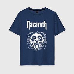 Женская футболка оверсайз Nazareth rock panda