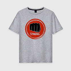 Женская футболка оверсайз MMA strong