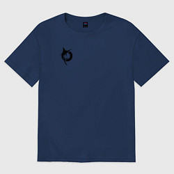 Футболка оверсайз женская Todak, цвет: тёмно-синий