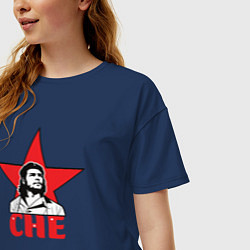 Футболка оверсайз женская Che Guevara star, цвет: тёмно-синий — фото 2