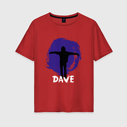 Футболка оверсайз женская Depeche Mode - Dave in devotional tour, цвет: красный