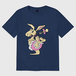 Женская футболка оверсайз Кенгурёнок