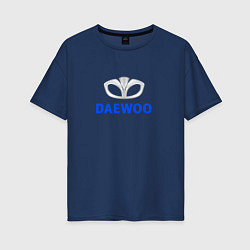 Женская футболка оверсайз Daewoo sport auto logo