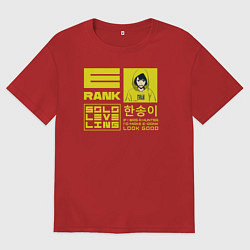 Женская футболка оверсайз Поднятие уровня в одиночку Хан Сон-И