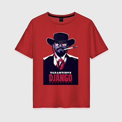 Женская футболка оверсайз Django - Jamie Foxx