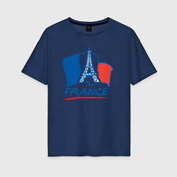 Женская футболка оверсайз France