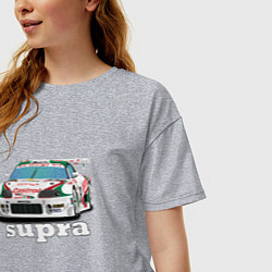 Футболка оверсайз женская Toyota Supra Castrol 36, цвет: меланж — фото 2