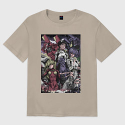 Женская футболка оверсайз Евангелион Аска Лэнгли Сорью