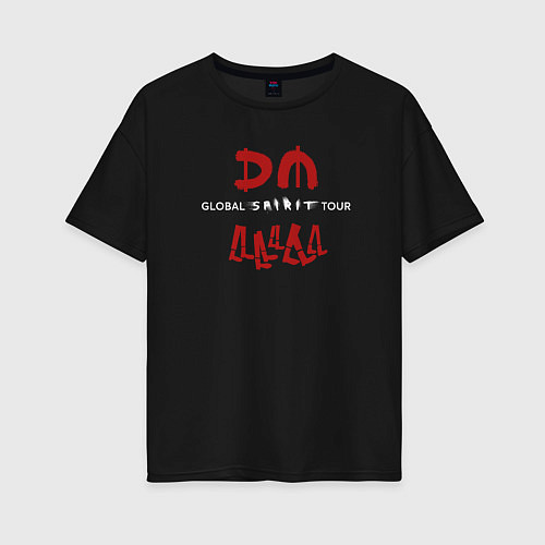 Женская футболка оверсайз Depeche Mode - Spirit shirt / Черный – фото 1