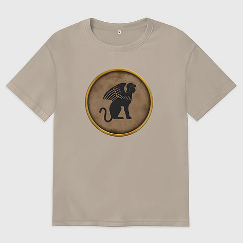 Женская футболка оверсайз Мятежники-эллины Rome: Total War / Миндальный – фото 1