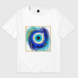 Футболка оверсайз женская На удачу, цвет: белый