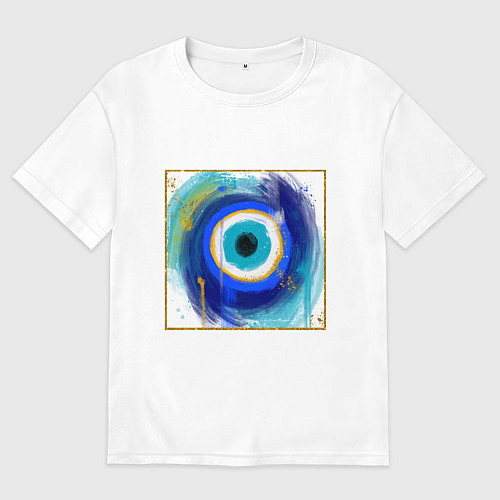 Женская футболка оверсайз На удачу / Белый – фото 1