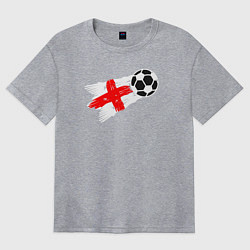 Женская футболка оверсайз Футбол Англии