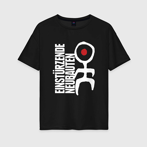 Женская футболка оверсайз Einstrzende Neubauten - Logo / Черный – фото 1