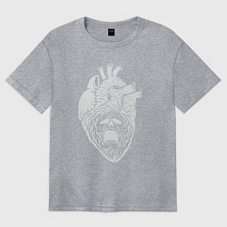 Женская футболка оверсайз Dead heart