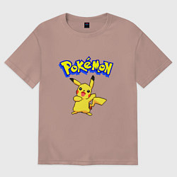 Женская футболка оверсайз Pikachu 8-bit pixels