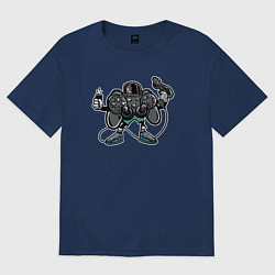 Футболка оверсайз женская Геймер, цвет: тёмно-синий