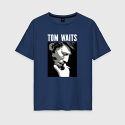 Женская футболка оверсайз Tom Waits in abstract graphics