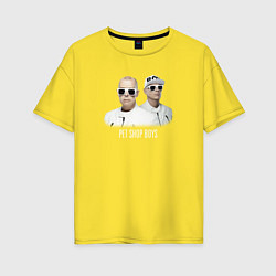 Женская футболка оверсайз Pet Shop Boys - A Band