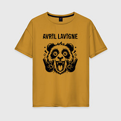 Женская футболка оверсайз Avril Lavigne - rock panda