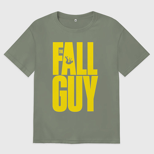 Женская футболка оверсайз The fall guy logo / Авокадо – фото 1