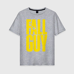 Женская футболка оверсайз The fall guy logo