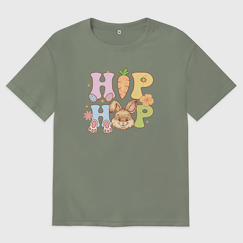 Женская футболка оверсайз Хип-Хоп / Авокадо – фото 1