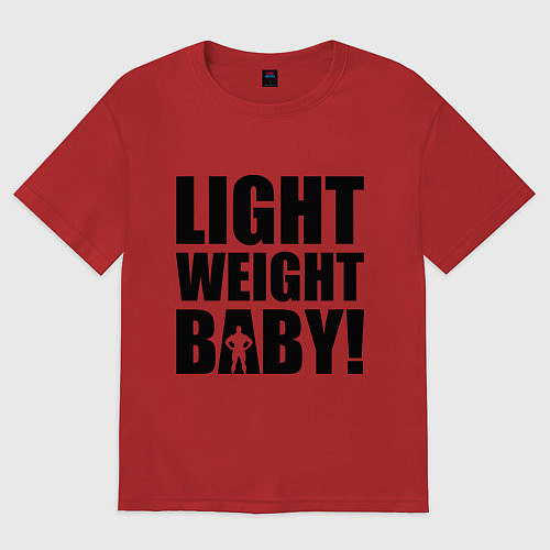 Женская футболка оверсайз Light weight baby / Красный – фото 1