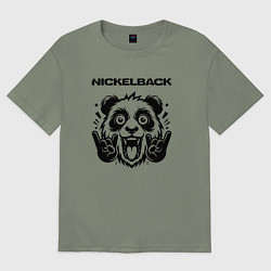 Женская футболка оверсайз Nickelback - rock panda