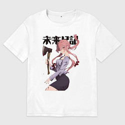 Женская футболка оверсайз Дневник будущего Юно