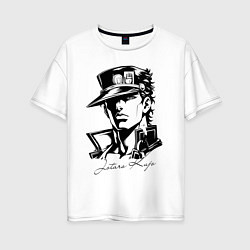 Женская футболка оверсайз Jotaro Kujo - anime ai art