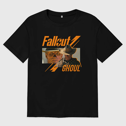 Женская футболка оверсайз Гуль - Фаллаут / Черный – фото 1