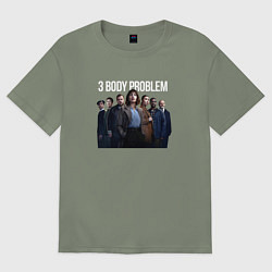Женская футболка оверсайз Задача трёх тел - физики