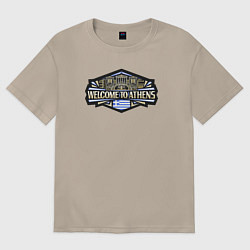 Женская футболка оверсайз Добро пожаловать в Афины