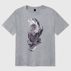 Женская футболка оверсайз Re:Zero Рем горничная