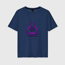 Женская футболка оверсайз UAC фиолетовый