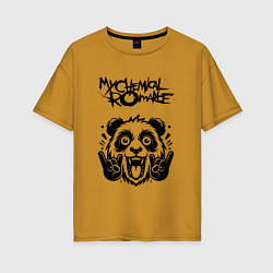 Женская футболка оверсайз My Chemical Romance - rock panda