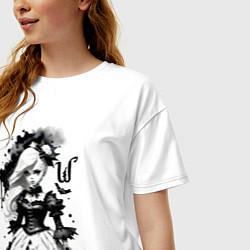 Футболка оверсайз женская Baby witch - fantasy ai art, цвет: белый — фото 2
